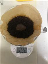 エチオピア浅煎り20g、美味いからどんどん消費