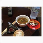 地元コンビニで地物朝飯