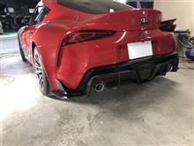 スープラ用ドライカーボン製リアテールガーニッシュ完成しました
