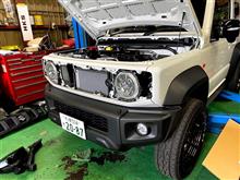 ジムニーシエラ ターボキット取付け中！