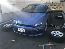 ちょっと早いですが、スタッドレスに交換しました。 ちょっと早いですが、スタッドレスに交換しました。