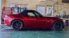 クスコ･ストリートゼロAを取り付け。今回はメーカー推奨車高よりもチョイアゲでセッティングしましたが、いい感じです。