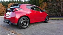 GRヤリス　知能の低さは車高の‥ アゲヤリ完成しました