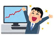 COVID19感染者増加と株価上昇