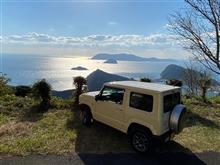 ジムニーで伊那と四国ぶらり旅８日目。夕陽沈むホテルの温泉が最高だった。