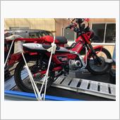 車転がしN君のハンターカブ