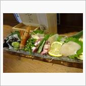 刺身を食べる