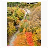【松川渓谷の紅葉②】八滝から ...