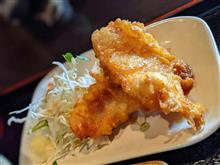 九州名物、鶏天ととろろ