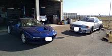 N子、エンジンオイル交換後、車検入庫。。。
