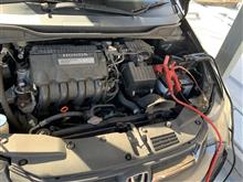 代車のバッテリーあがる