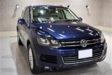 ＶＷのプレミアムＳＵＶ！フォルクスワーゲン・トゥアレグ　ハイブリッドのガラスコーティング【リボルト姫路】