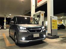 夜中の給油ついでに愛車撮影