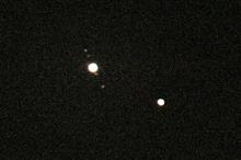 一日遅れの木星と土星の接近