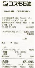 2日前より値上がりしてた～警告灯点灯