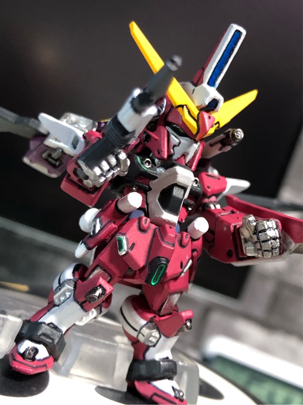 続 27 ガンダムコンバージ インフィニットジャスティスの墨入れと部分塗装 ゴルゴ13翻のブログ みんカラ