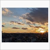 2020年の大晦日の夕日・・・