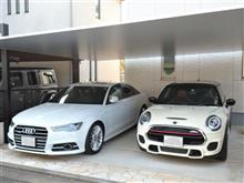 窓ガラス厚み比較 MINI F56 vs. Audi A6 