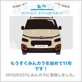 祝・みんカラ歴11年！