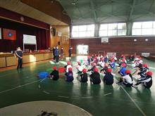 小学校でユニホッケーの授業をしてきたぜよ。＠210126