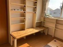 本棚&amp;ローテーブルのDIY完結
