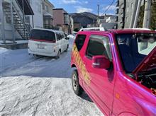 朝イチ 出先でバッテリーを上げるお客様！