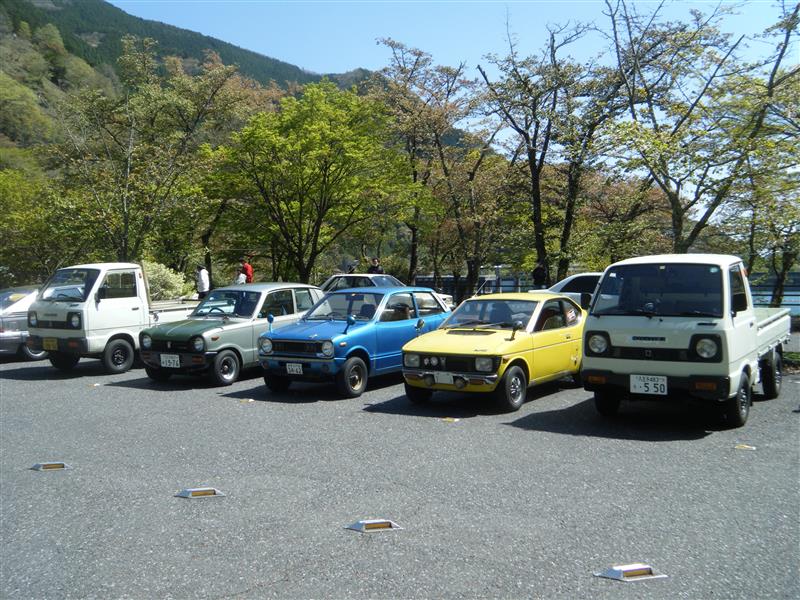21年4月 奥多摩旧車定例会 2スト 初期 2シーター フロンテ クーペ シングルナンバー フロンテハッチ シャンテ St30 キャリイ スズキ マツダ サブロク 550 しげぼうずのブログ しげぼうずのページ みんカラ