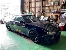 ＢＮＲ３４ ブラックバード走行準備！