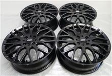 無限16インチ/スパッタリングメッキからパウダーマットブラック(3分消し)フルパウダーコート 無限16インチ/スパッタリングメッキからパウダーマットブラック(3分消し)フルパウダーコート