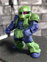 続✖️62【ガンダムコンバージ】ザクI（標準カラー）の墨入れと部分塗装