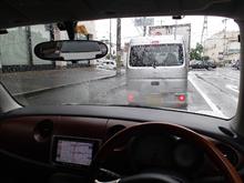 天気が悪いのでミラジーノ車検へ