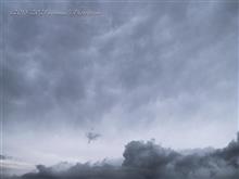 富士山と怪しい雲