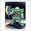 続✖️66【ガンダムコンバージ】ザクII改の墨入れと部分塗装