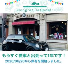 MINIと出会って1年😁