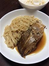 鯛の煮付けとひやむぎ
