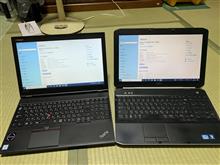 整備用ノートパソコン入れ替えました