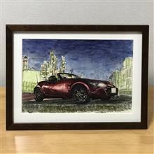 愛車の水彩画