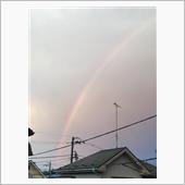 夕方の虹