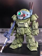 続✖️75【ボトムズコンバージ】スコープドッグの墨入れと部分塗装
