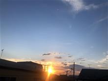 茜色 夏色の夕焼け