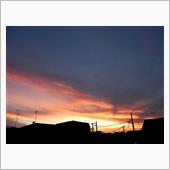 茜雲 真夏日極まる。