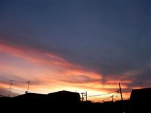 茜雲 真夏日極まる。