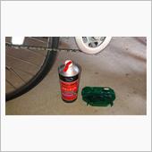 自転車のチェーンを掃除