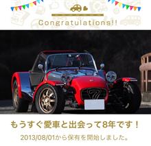 愛車と出会って8年！