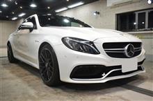 「遠方よりご用命頂き誠にありがとうございます！」メルセデスAMG・C63Sクーペのガラスコーティング【リボルト宮崎】