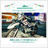 愛車と出会って1年！