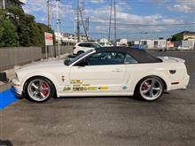台風一過洗車　MUSTANG