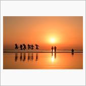 父母ヶ浜の夕景