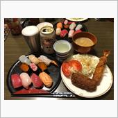 お寿司＋エビフライ＋カニクリ