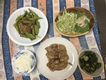 秋の週中の食事